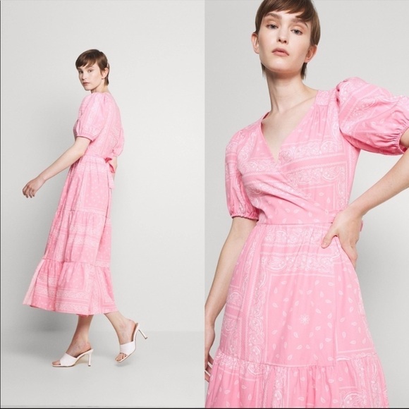 NWT Never Fully Dressed Womens Pink Bandana Dress Size 4 - Picture 3 of 12